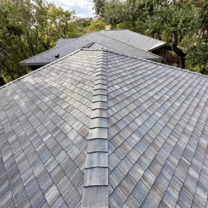 Balcones Roofing & RemodelingF-Wave Revia Hand-Split Shake in Lakeshore Gray - Austin, Texas
