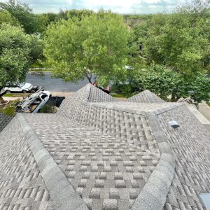 Balcones Roofing & RemodelingGAF Timberline HDZ in Weathered Wood - Round Rock, Texas